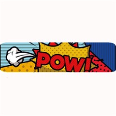 Pow Word Pop Art Style Expression Vector Large Bar Mat by Pakemis