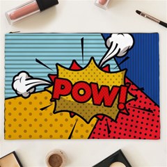 Pow Word Pop Art Style Expression Vector Cosmetic Bag (xxl) by Pakemis