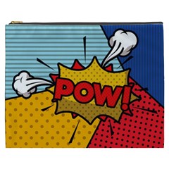 Pow Word Pop Art Style Expression Vector Cosmetic Bag (xxxl) by Pakemis