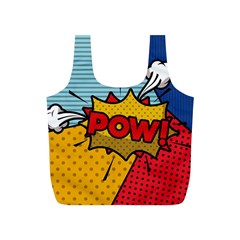 Pow Word Pop Art Style Expression Vector Full Print Recycle Bag (s) by Pakemis