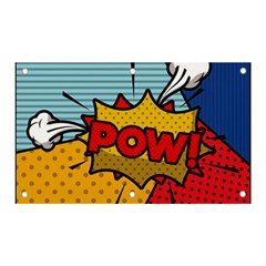 Pow Word Pop Art Style Expression Vector Banner And Sign 5  X 3  by Pakemis