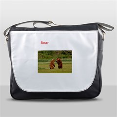 Bear Talk Messenger Bag by testceci