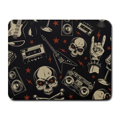 Grunge Seamless Pattern With Skulls Small Mousepad