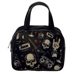 Grunge Seamless Pattern With Skulls Classic Handbag (one Side) by Pakemis