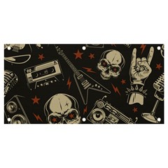 Grunge Seamless Pattern With Skulls Banner And Sign 4  X 2  by Pakemis