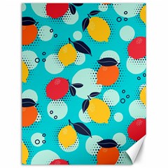 Pop Art Style Citrus Seamless Pattern Canvas 12  X 16  by Pakemis