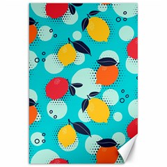 Pop Art Style Citrus Seamless Pattern Canvas 20  X 30  by Pakemis