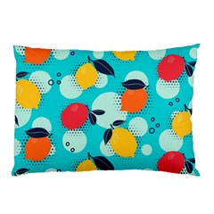 Pop Art Style Citrus Seamless Pattern Pillow Case by Pakemis