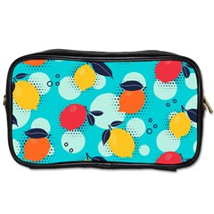 Pop Art Style Citrus Seamless Pattern Toiletries Bag (one Side) by Pakemis