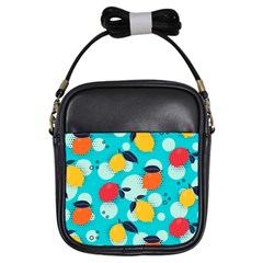 Pop Art Style Citrus Seamless Pattern Girls Sling Bag by Pakemis