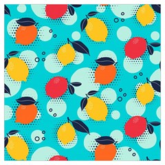 Pop Art Style Citrus Seamless Pattern Lightweight Scarf 