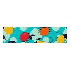 Pop Art Style Citrus Seamless Pattern Banner And Sign 4  X 1 