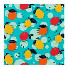 Pop Art Style Citrus Seamless Pattern Banner And Sign 4  X 4  by Pakemis