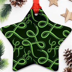 Snakes Seamless Pattern Ornament (star) by Pakemis