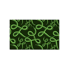 Snakes Seamless Pattern Sticker (rectangular) by Pakemis