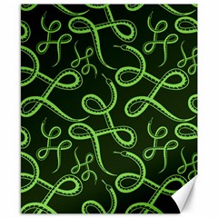 Snakes Seamless Pattern Canvas 8  X 10  by Pakemis