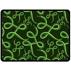 Snakes Seamless Pattern Double Sided Fleece Blanket (large) by Pakemis