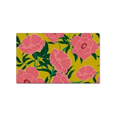 Pink Flower Seamless Pattern Sticker Rectangular (100 Pack) by Pakemis