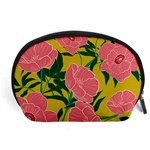 Pink Flower Seamless Pattern Accessory Pouch (Large) Front