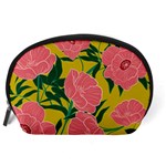 Pink Flower Seamless Pattern Accessory Pouch (Large) Back