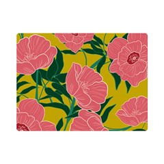 Pink Flower Seamless Pattern Flano Blanket (mini)