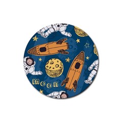 Missile Pattern Rubber Round Coaster (4 Pack) by Pakemis