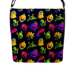 Space Patterns Flap Closure Messenger Bag (L)