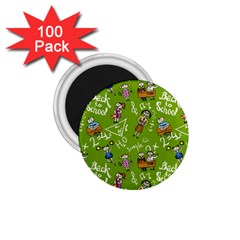 Seamless Pattern With Kids 1 75  Magnets (100 Pack)  by Pakemis