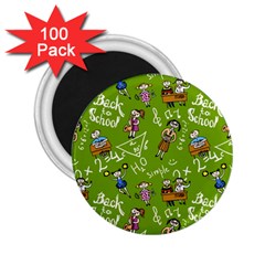 Seamless Pattern With Kids 2 25  Magnets (100 Pack)  by Pakemis