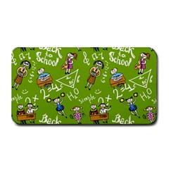 Seamless Pattern With Kids Medium Bar Mat by Pakemis