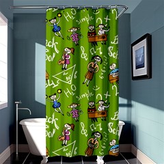 Seamless Pattern With Kids Shower Curtain 36  X 72  (stall)  by Pakemis