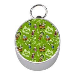 Seamless Pattern With Kids Mini Silver Compasses by Pakemis