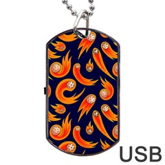 Space Patterns Pattern Dog Tag Usb Flash (one Side) by Pakemis