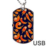 Space Patterns Pattern Dog Tag USB Flash (One Side) Front