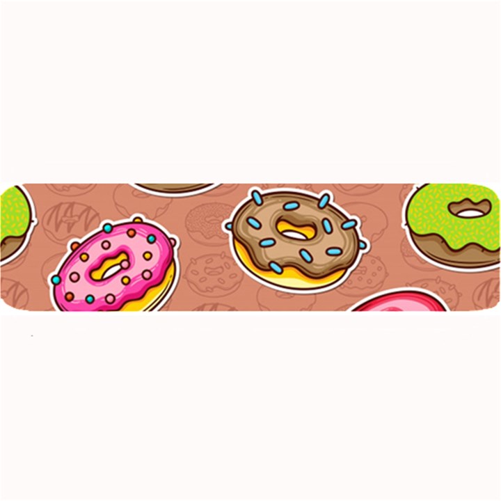 Doughnut Doodle Colorful Seamless Pattern Large Bar Mat