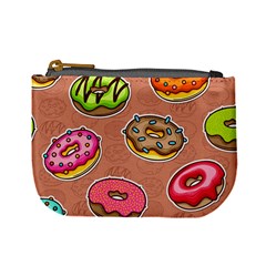 Doughnut Doodle Colorful Seamless Pattern Mini Coin Purse by Pakemis