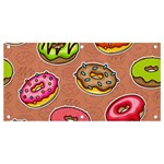 Doughnut Doodle Colorful Seamless Pattern Banner and Sign 4  x 2  Front