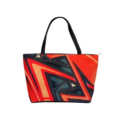 Graffiti Detail Wallpaper Texture Background Classic Shoulder Handbag by Pakemis