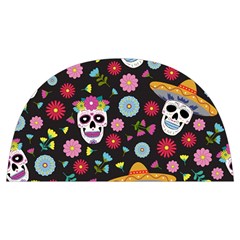 Day Dead Skull With Floral Ornament Flower Seamless Pattern Anti Scalding Pot Cap