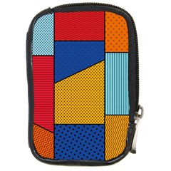 Dotted Colors Background Pop Art Style Vector Compact Camera Leather Case