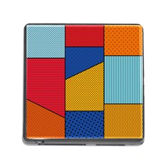 Dotted Colors Background Pop Art Style Vector Memory Card Reader (square 5 Slot)