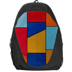 Dotted Colors Background Pop Art Style Vector Backpack Bag