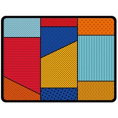 Dotted Colors Background Pop Art Style Vector Double Sided Fleece Blanket (large) by Pakemis