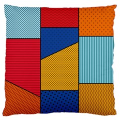 Dotted Colors Background Pop Art Style Vector Large Flano Cushion Case (two Sides)