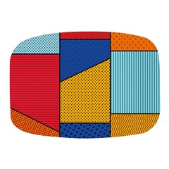 Dotted Colors Background Pop Art Style Vector Mini Square Pill Box by Pakemis