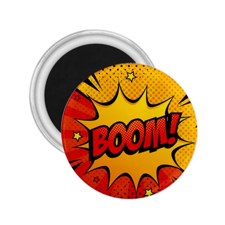 Explosion Boom Pop Art Style 2.25  Magnets