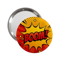 Explosion Boom Pop Art Style 2 25  Handbag Mirrors by Pakemis