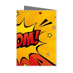 Explosion Boom Pop Art Style Mini Greeting Cards (pkg Of 8)