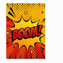 Explosion Boom Pop Art Style Large Garden Flag (two Sides) by Pakemis