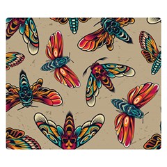 Tattoos Colorful Seamless Pattern Flano Blanket (small)